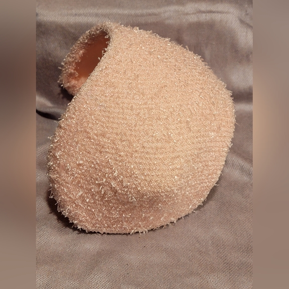 Vintage Light Pink Bridal Cap/Headband - Picture 3 of 11